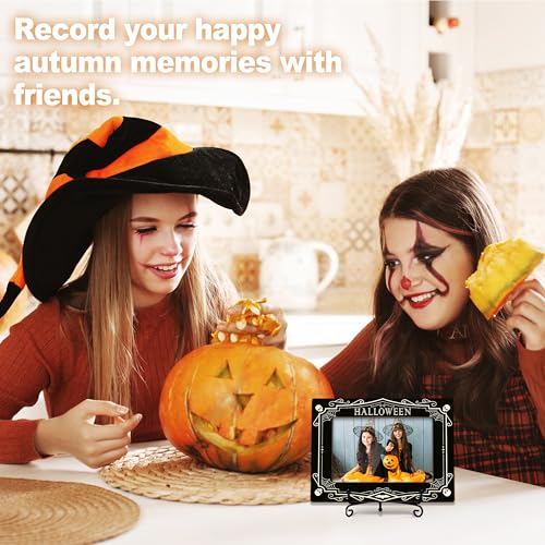 Halloween Picture Frame 4x6 Web Skull Theme for Home Office - Style 3
