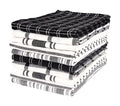 Assorted Flat Kitchen Towels Set of 10 - Black, 18 x 28 Inches - Kitchen & Dining