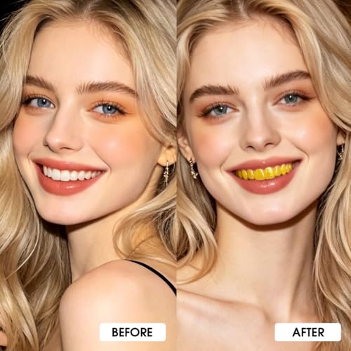 Gold Tooth FX Paint - Temporary Metallic Teeth Makeup for Halloween and Cosplay