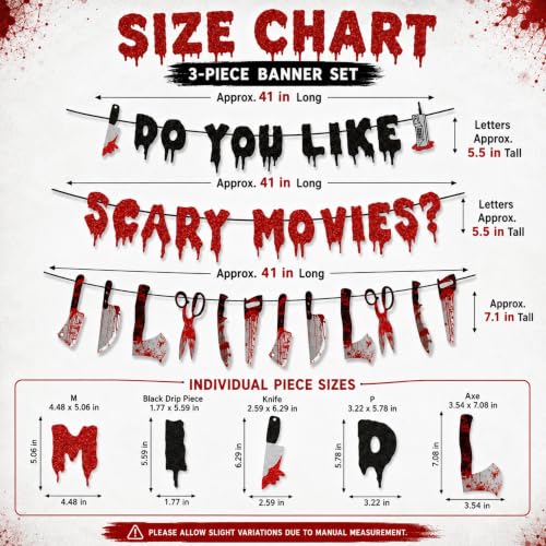 Halloween Scream Theme Banner - Spooky Horror Party Wall Decor