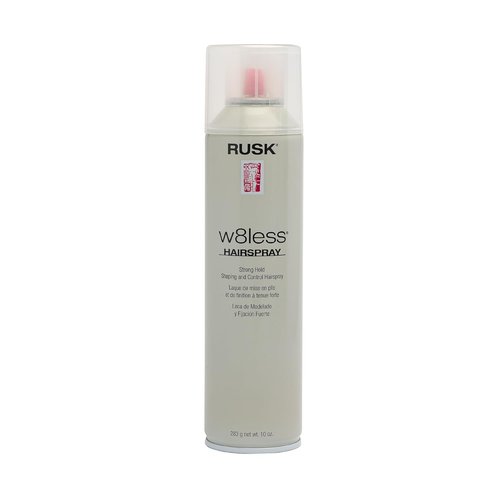 RUSK W8less Hairspray - Strong Hold & Natural Texture | Long-Lasting Support, 10 oz