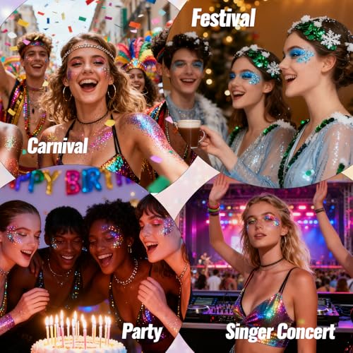 Pink Glitter Stick for Face, Body & Hair - Concert & Performance Makeup - Pink