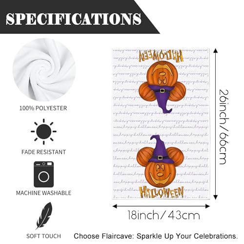 Halloween Kitchen Towels 18x26 Inch Spider Design for October Home Party Decor