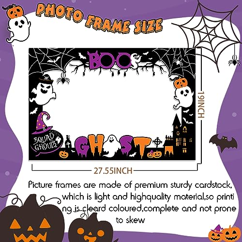 Halloween Photo Booth Props Set Ghost Pumpkin Spiders Bat Selfie Decorations