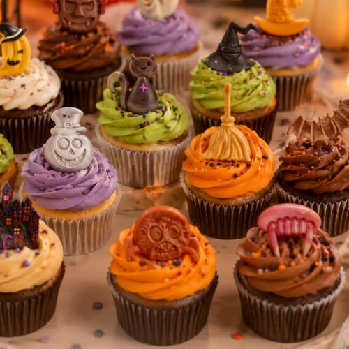 Halloween Silicone Fondant Molds Set for Cake Decorating - Spooky Shapes