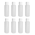 Pinnacle Mercantile 4 Oz Plastic Squeeze Bottles Made in USA with Flip Cap Set of 8 Empty
