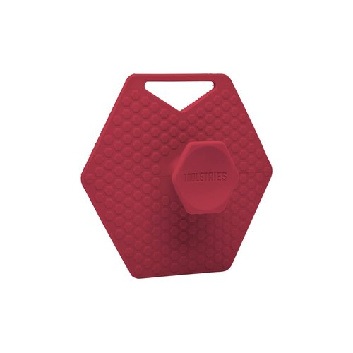 TOOLETRIES Body Scrubber - Silicone Exfoliating Scrubber - Bathroom & Shower Accessories for Men, Travel Essentials for Men - Durable & Long Lasting Body Wash Scrubber - Burgundy