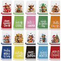 FuWeave Highland Cow Seasonal Kitchen Hand Towels Set - 20 Microfiber Holiday Dish Towels
