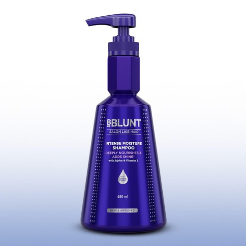 BBLUNT Intense Moisture Shampoo - Hydrating Jojoba & Vitamin E Formula for Dry, Frizzy Hair | 650 ml