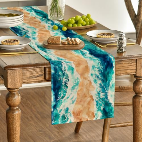 Crossing The Red Sea Passover Table Runner 13x72 Inch Holiday Kitchen Decor