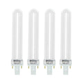 FLYPIG 4 pcs/Set Replacement UV-9W U-Shaped 365nm Light Bulb Lamp Bulb Tube for Nail Art Dryer UV Top Coat UV Builder Gel Lamp Light