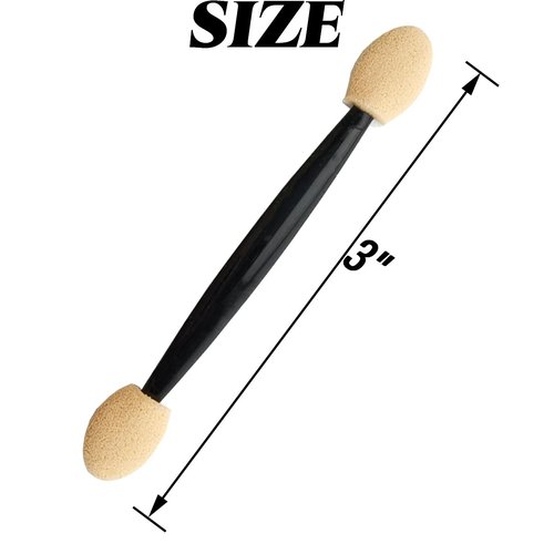 RONYOUNG 202PCS 3 Inch Disposable Eyeshadow Brushes, Sponge Makeup Applicators Dual Sides