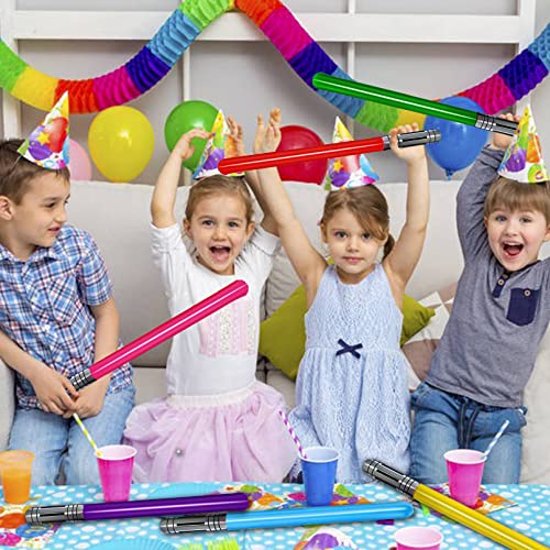 Multicolour Inflatable Light Saber Toy Set - 25 Pieces, 8 Colors, 31 Inches