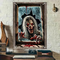 Halloween Zombie Window Cover - 31x47 Inch Polyester Decoration - Variation 248023AXNYF