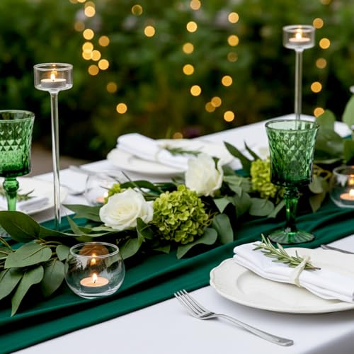 Clear Glass Candle Holders Set of 36 - Votive & Tealight Holders for Wedding & Party Decor - Variation: 36 Clear