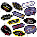Murder Mystery Photo Booth Props Set – Detective Party Decorations 12 Pieces