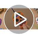12 Pack Felt Dia De Los Muertos Skull Ornaments for Tree Decoration