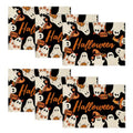 Halloween Ghost Placemats Set of 6 - 12 x 18 Inch Spooky Table Decor