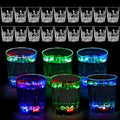 Light Up Shot Glasses Set - 24 Glow in the Dark LED Cups for Parties