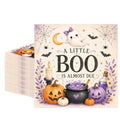 Halloween Baby Shower Napkins - 50 Count Cute Ghost & Pumpkin Design