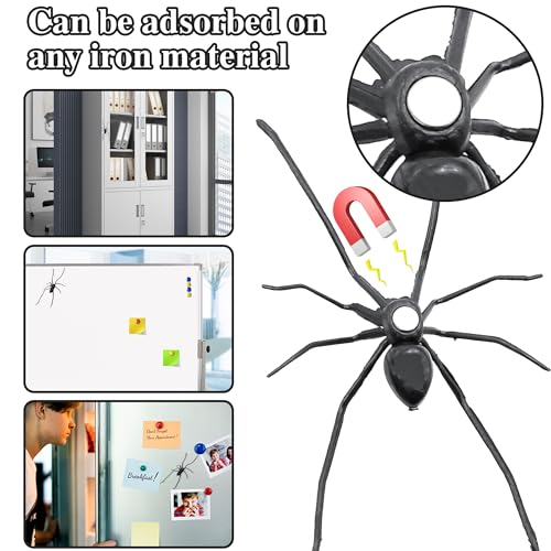 3D Spider Fridge Magnet - Realistic Halloween Decoration, Cute Spiders Set