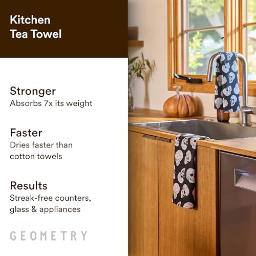 Skeleton Kitchen Towel - Quick Dry Microfiber Dish Cloth - 18x30 Inches - 1 Piece