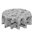 Halloween Bat Tablecloth 60 Inch Round Spider Web Design Washable & Stain-Resistant