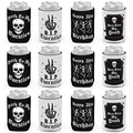 Gothic 30th Birthday Can Coolers 12-Pack Skull Design Insulated Drink Holders