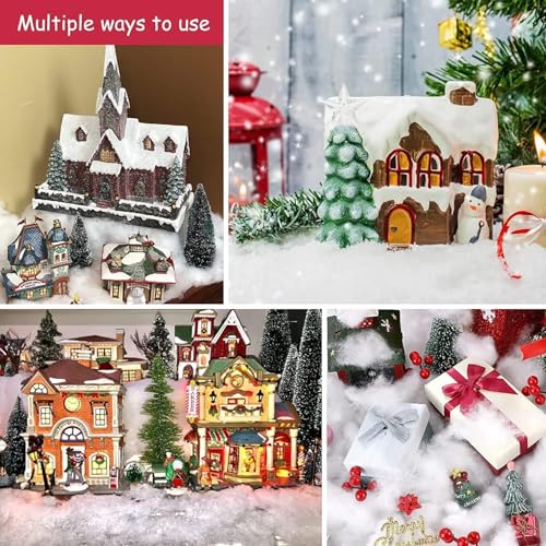 Artificial Snow for Christmas Decor 17.6 Oz Fluffy Indoor Winter Snow Blanket
