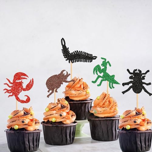 Animal Cupcake Toppers 30 Pack Kids Birthday Party Decorations