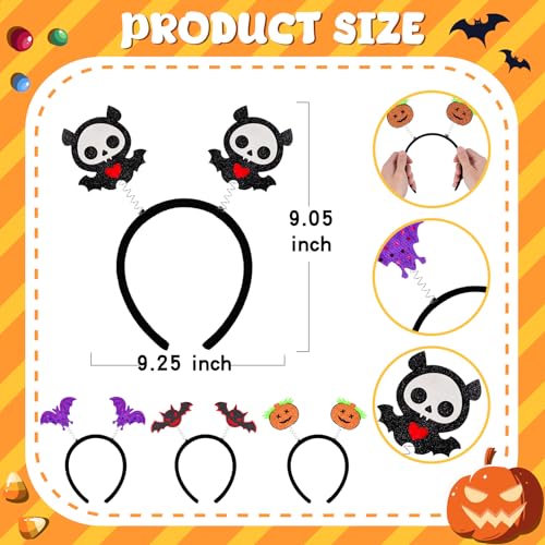 16PCS Halloween Glasses & Headbands Costume Set - Party Photo Props