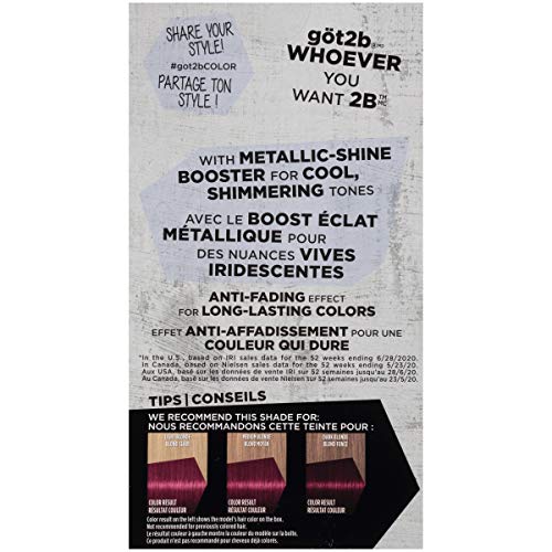 Permanent Metallic Hair Color - Urban Fuchsia | Long-Lasting Bright Shade