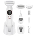 Shaver for Woman for Face, IPX7 Waterproof,White,3 in 1 Bikini Trimmer for Women, Electric Razors for Women with Display, Painless Bikini Trimmer, USB Charging, Electric Shaver for Woman