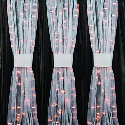 White Gossamer Sheer Draping Roll for Wedding & Party Decor - 100 FT x 3 FT - Elegant Backdrop & Ceiling Drapes