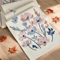 3D Chain Embroidery Table Runner 13x72 Inch - Durable Home Decor