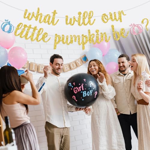 Little Pumpkin Baby Shower Banner Fall Halloween Thanksgiving Party Decorations