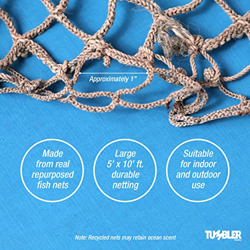2 Pack 5x10 ft Real Fishing Net Decor Nautical Beach Party Wall Backdrop