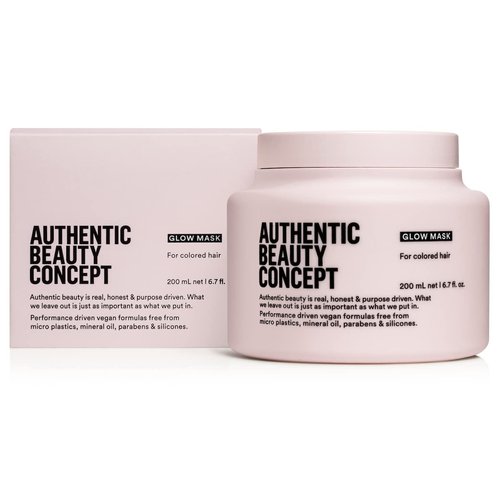 Authentic Beauty Concept Glow Mask - Color Treated Hair Treatment | Enhances Softness & Shine | Vegan & Cruelty-Free