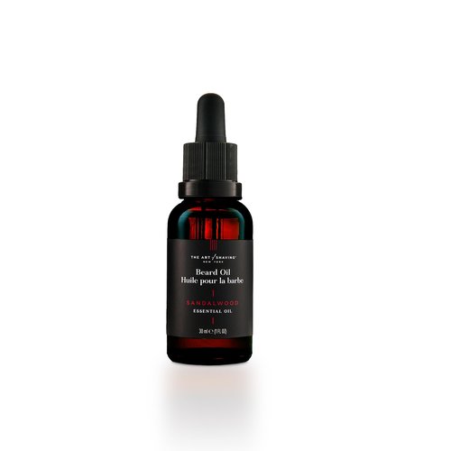 The Art of Shaving Beard Oil – Tames & Moisturizes Beard & Mustache Hair Leaving a Healthy Shine with a Non Greasy Finish – Award-Winning Sandalwood Scent, 1 oz