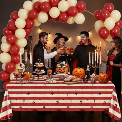 Halloween Tablecloth Set - 3pcs Spooky Circus Party Decor - 274x137cm Variation of 3
