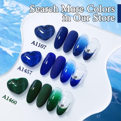 Deep Green Gel Polish 15ML - Same Color Soak Off Nail Art Manicure