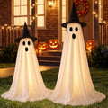 Halloween Ghost Decorations Outdoor Indoor with Remote Control, 59-Inch Spooky Light-Up Ghosts - 2 Pack