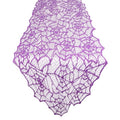 Purple Lace Spiderweb Table Runner 12x72 Inch Halloween Decor - 1 Pc