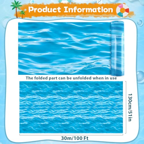 Under the Ocean Tablecloth Roll - Water Resistant 1200x54 Inch, Ocean Theme, Variations Available