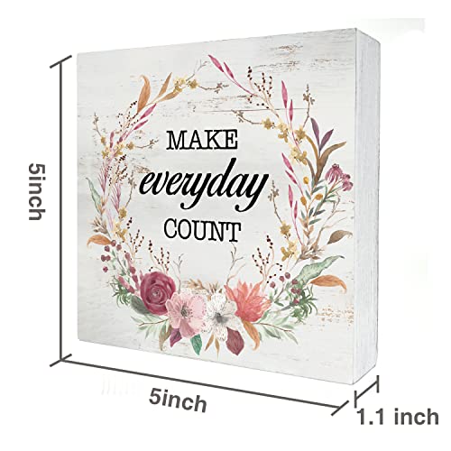 Make Inspirational Wooden Box Sign - Rustic Motivational Quote Decor - HDKY - MAKE
