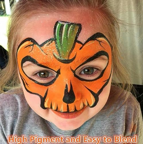 Orange Face Paint Stick Waterproof Body Makeup Halloween Cosplay - 1.06 Oz - Variation: Orange