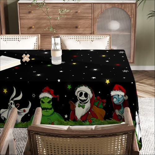 Rectangle Christmas Tablecloth 60x80 Inches Holiday Holiday Home Party Decor
