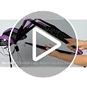 6.8 Ft Outdoor Halloween Giant Spider with 128 Purple LED Lights for Yard & Haunted House