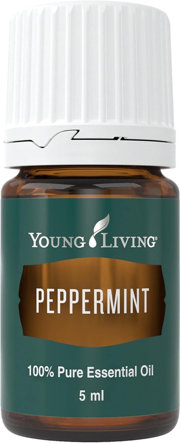 Young Living Peppermint Essential Oil - Refreshing Mint Aroma for Invigoration & Clarity | 5 ml