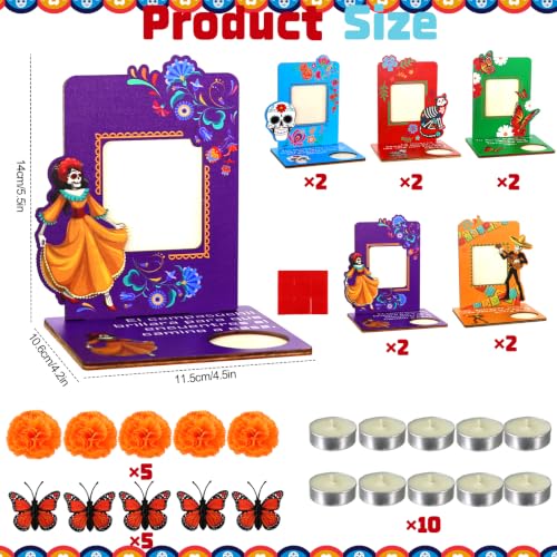 Dia De Los Muertos Altar Decorations Picture Frames Set C - Day of the Dead Decor